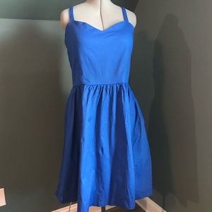 ModCloth Lindybop blue dress
